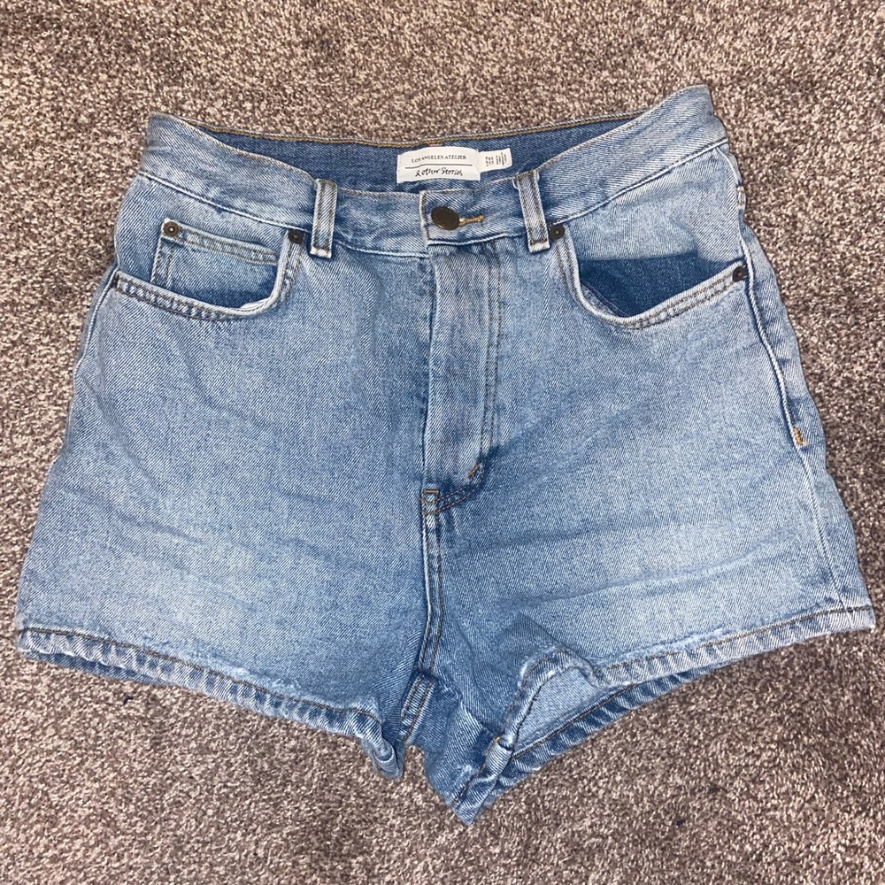 & Other Stories Blue Jean Shorts High-Waisted Casual